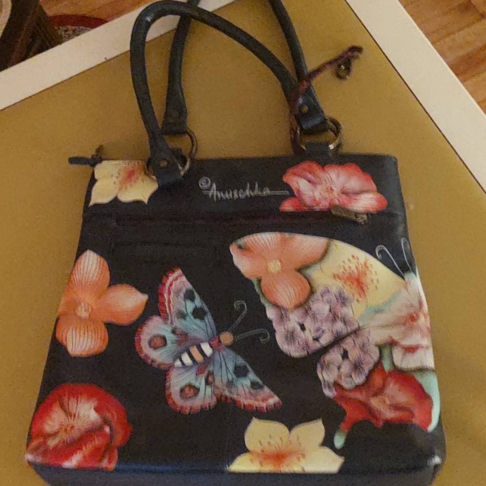 Anuschka butterfly hand bag